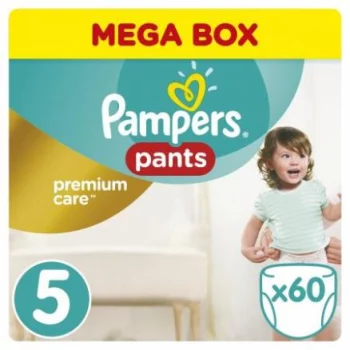 Трусики Pampers Premium Care Pants 11-18кг, размер 5, 60 шт